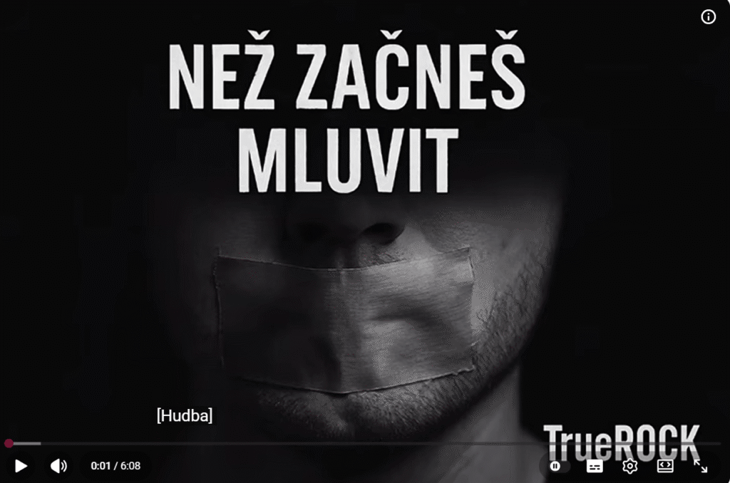 Náhledový obrázek k písni "než začneš mluvit" od umělce TrueROCK
