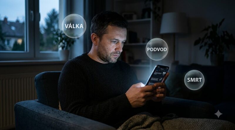 Náhledový obrázek do článku na téma "rpoč se mýlíme v pohledu na svět" věnovaný tomu jak media využívají strachu.