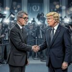 Náhledový obrázek k článku, který se zaobírá tématem podání ruky mezi Donaldem Trumpem a Andrejem Babišem na Summitu NATO 2026.
