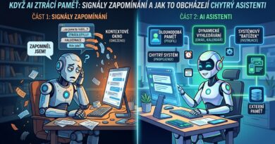 Náhledový obrázek pro článek o tom, jak se projevuje, když AI ztrácí pamět. A jak to obchází AI agenti.