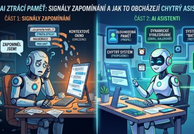 Náhledový obrázek pro článek o tom, jak se projevuje, když AI ztrácí pamět. A jak to obchází AI agenti.